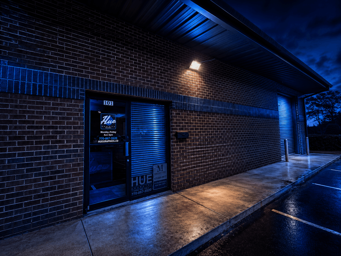 Current Hue Graphics storefront in Bethlehem, Georgia